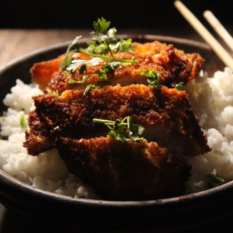 Hawaiian Chicken Katsu Rice Bowl