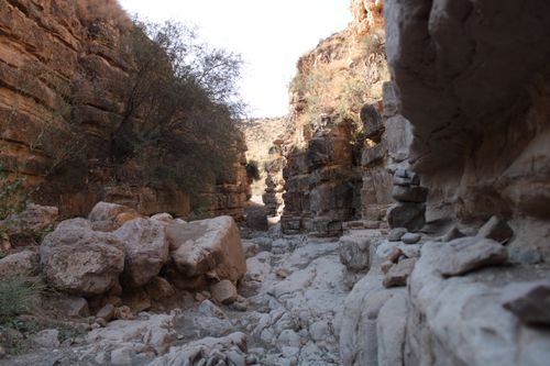 Free Explore a rugged rock canyon with impressive geological formations and natural beauty. Stock Photo
