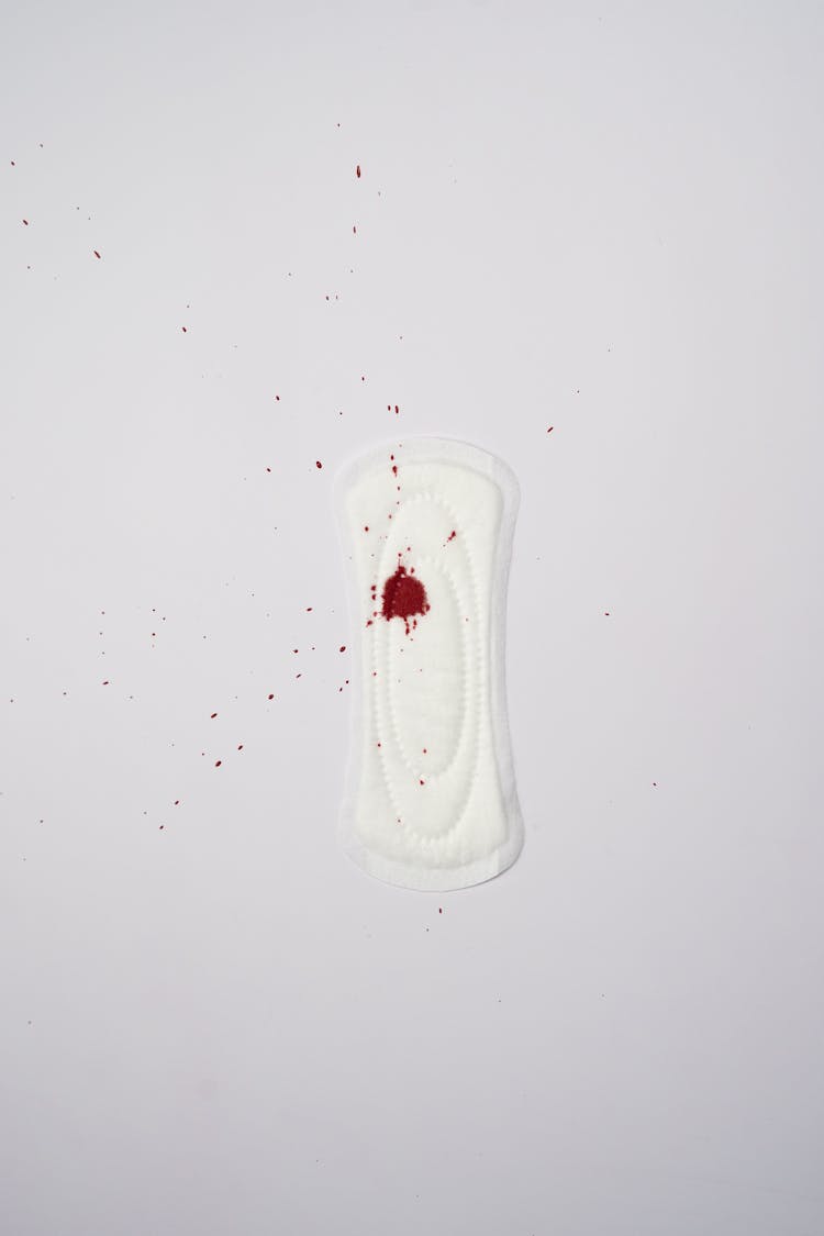 Sanitary Pad With Blood