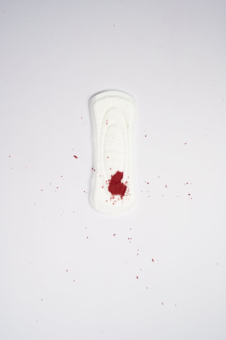 Sanitary Pad With Blood