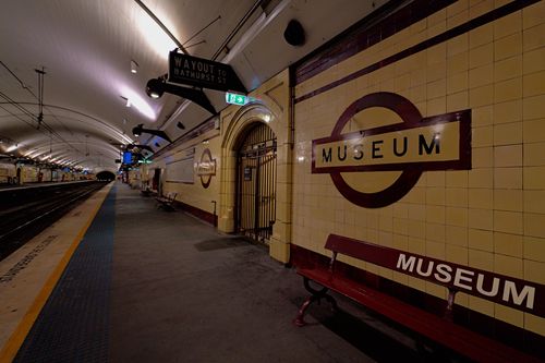 Free Explore the vintage charm of Museum Station in Sydney, showcasing historical architecture and a classic subway vibe. Stock Photo