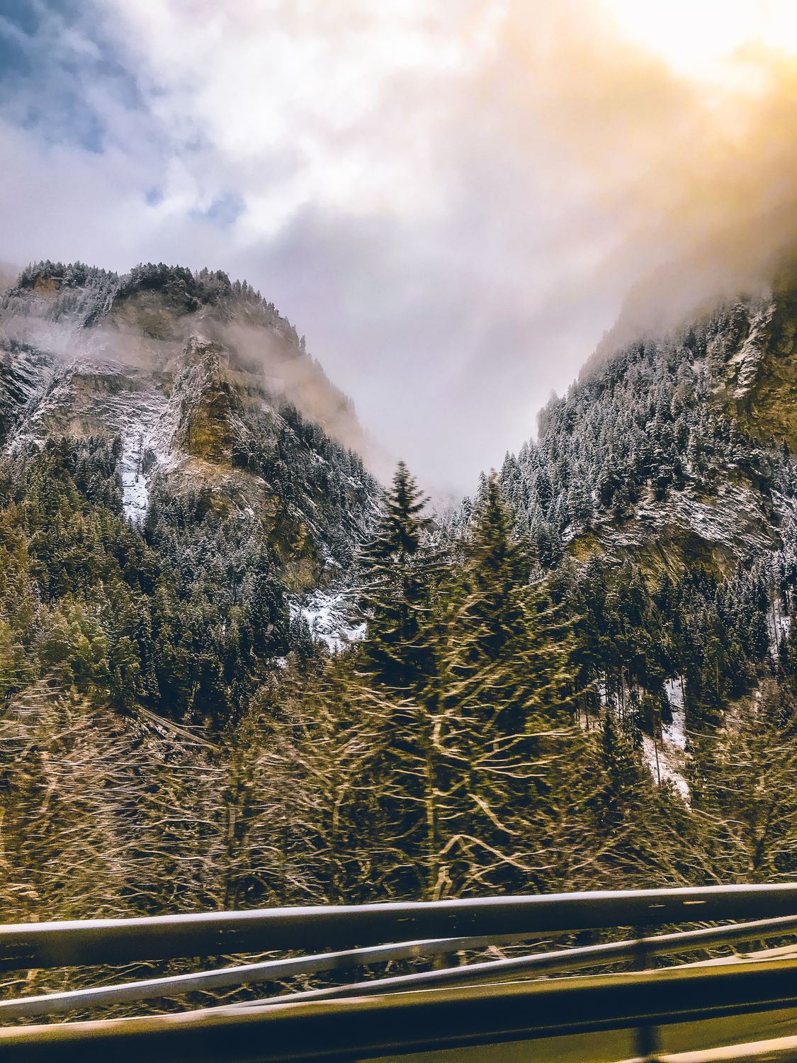 Green Trees on Mountain Under Cloudy Sky · Free Stock Photo