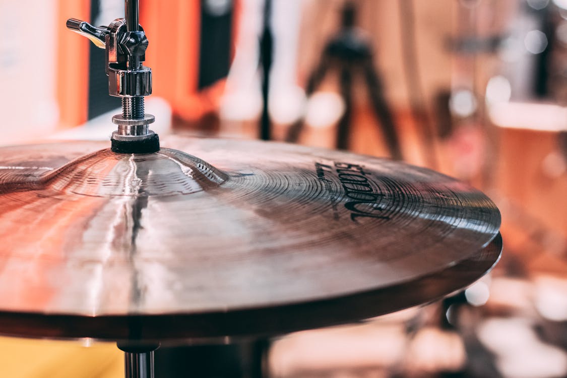 Close Up Shot of Cymbals