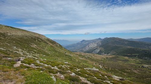 Free Breathtaking view of the rugged mountains in Castilla y León, Spain, under a clear sky. Stock Photo
