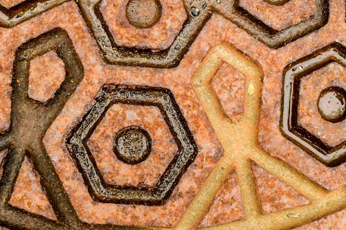 Foto d'estoc gratuïta de coberta de registre d'aigua, formigó, patró de mosaic