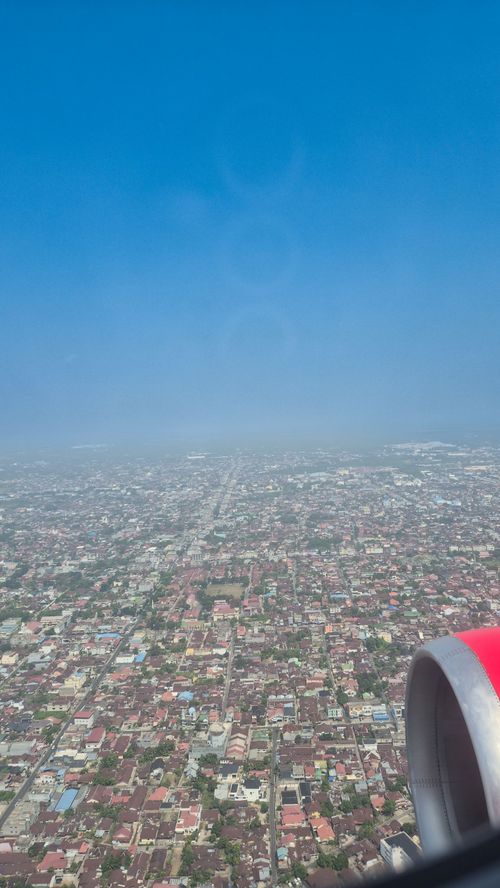 Free stock photo of aerial view, aircraft engine, airplane window Stock Photo