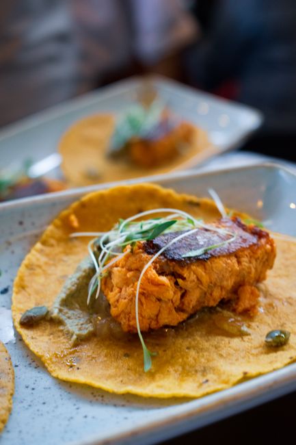 Fish tacos at Simón