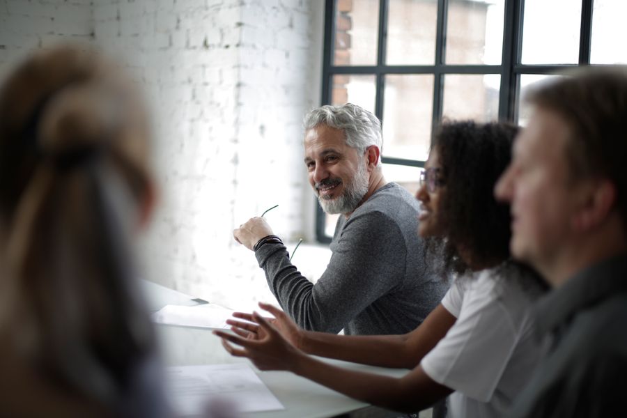 Sustainability professionals at work