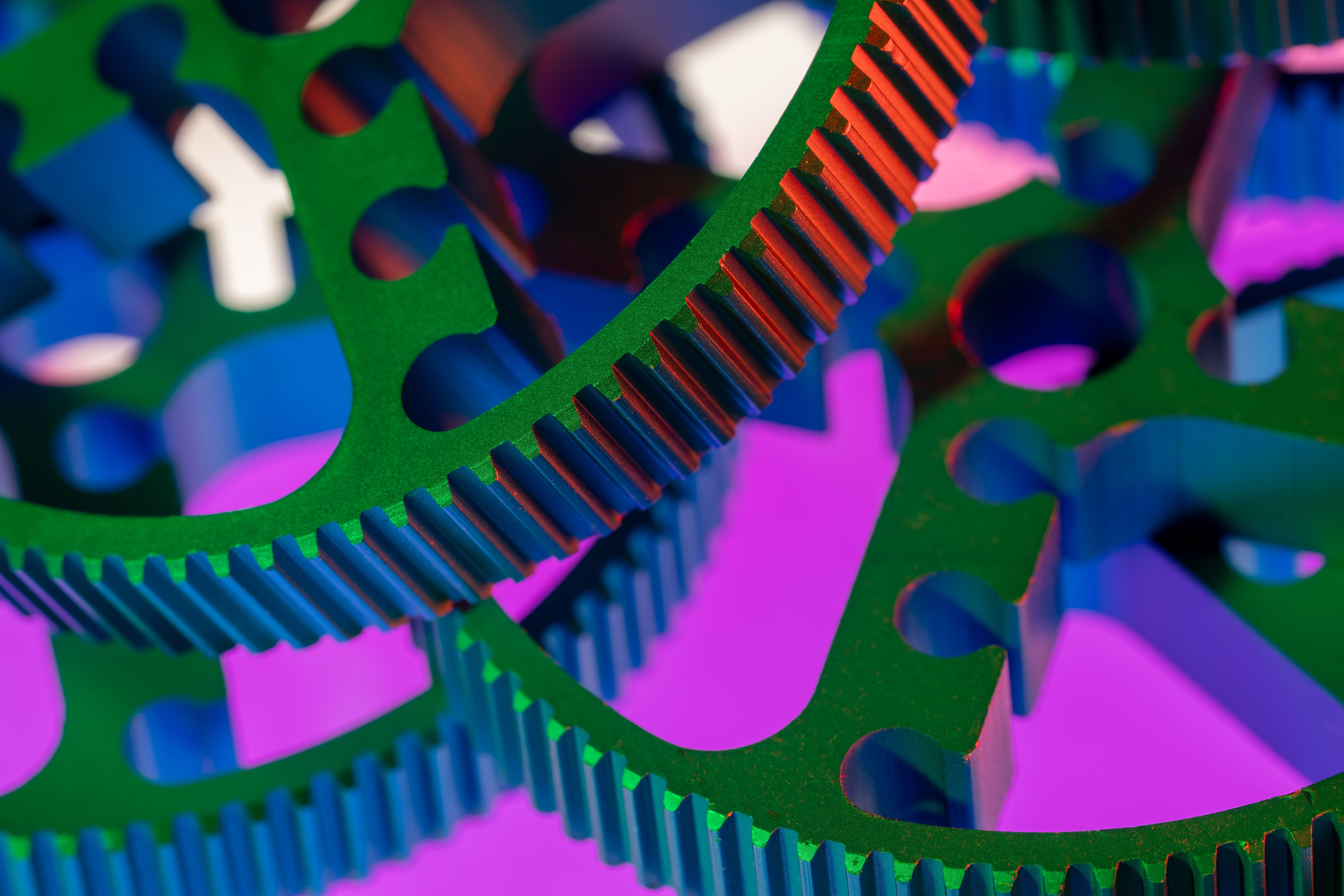 gears mechanism close up