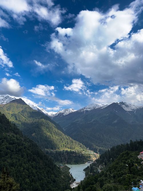 Free Breathtaking view of Himalayan mountains in Himachal Pradesh, India under a clear blue sky. Stock Photo
