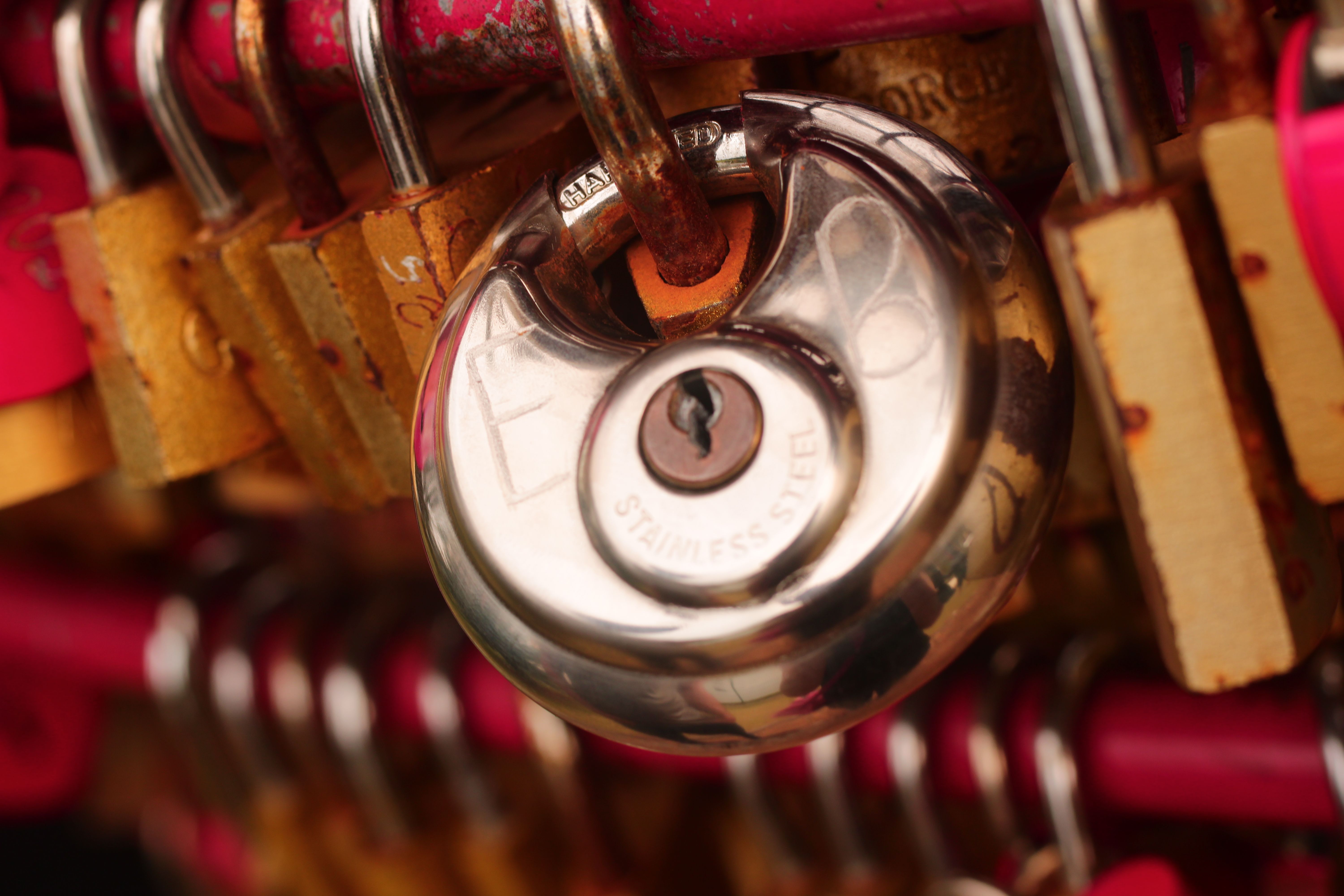 Padlocks & locks; clasps with locks, of base metal