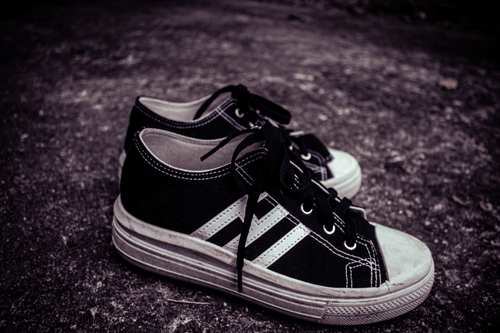 Free stock photo of black shoes, blackandwhite, casual Stock Photo