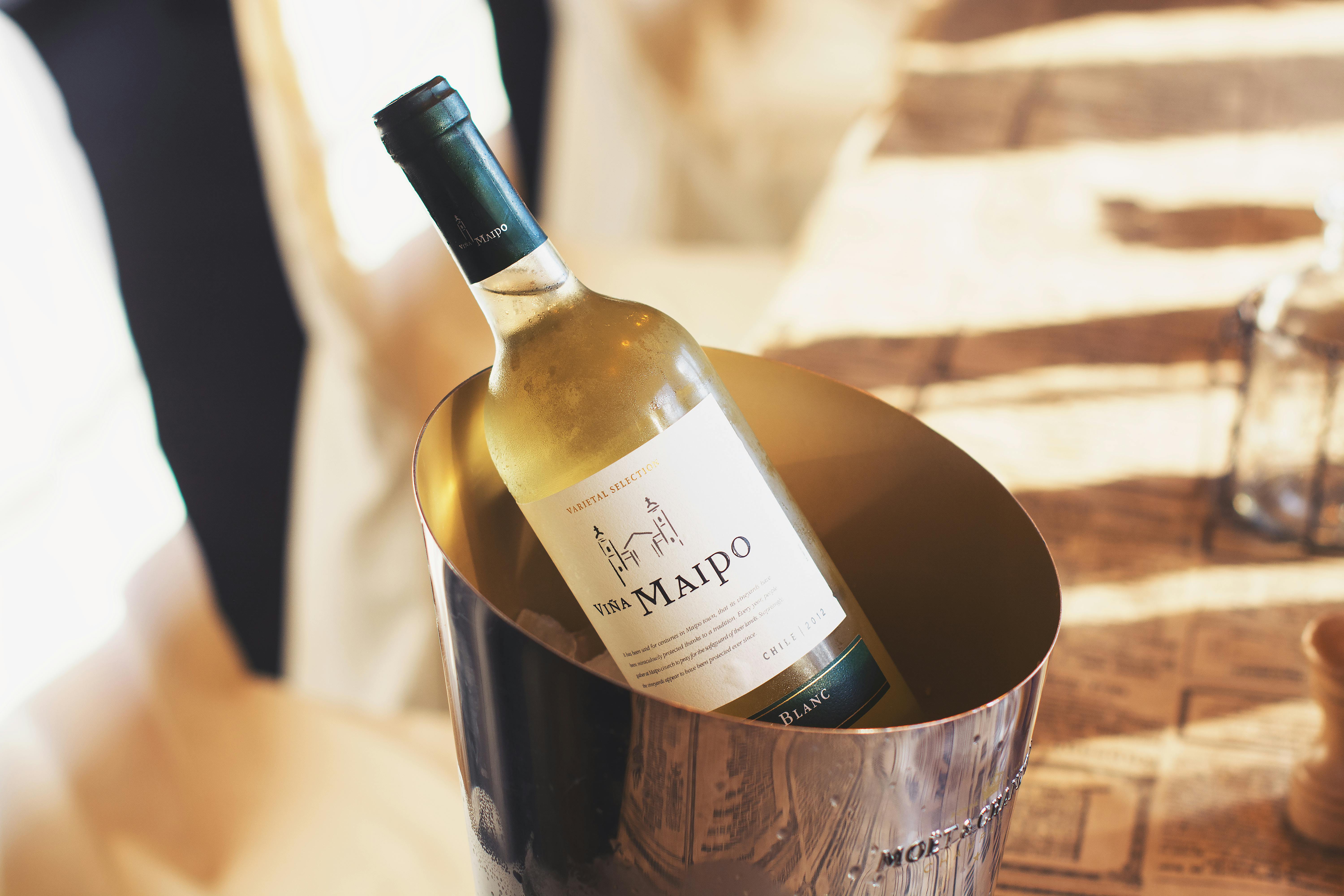 Wine Bottle on Ice Bucket · Free Stock Photo