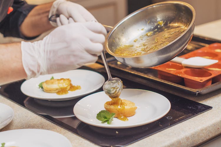 Chef Making Dessert