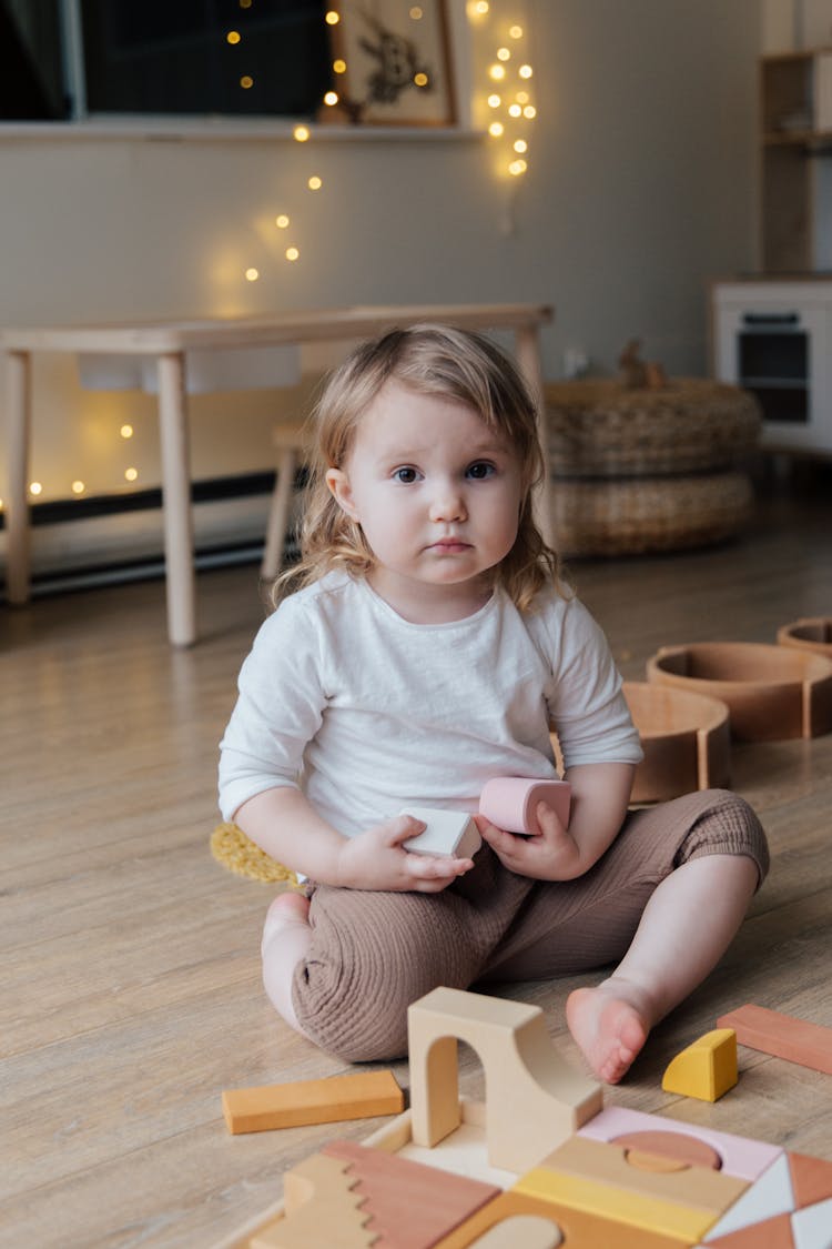 Photo Of Child Wooden Blocks