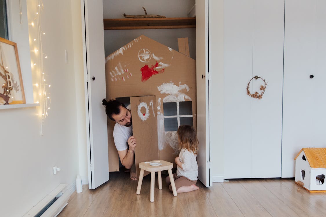 Free Photo Of Man Looking On Child Stock Photo