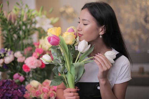 Fotos de stock gratuitas de amarillo, arreglo floral, asiática