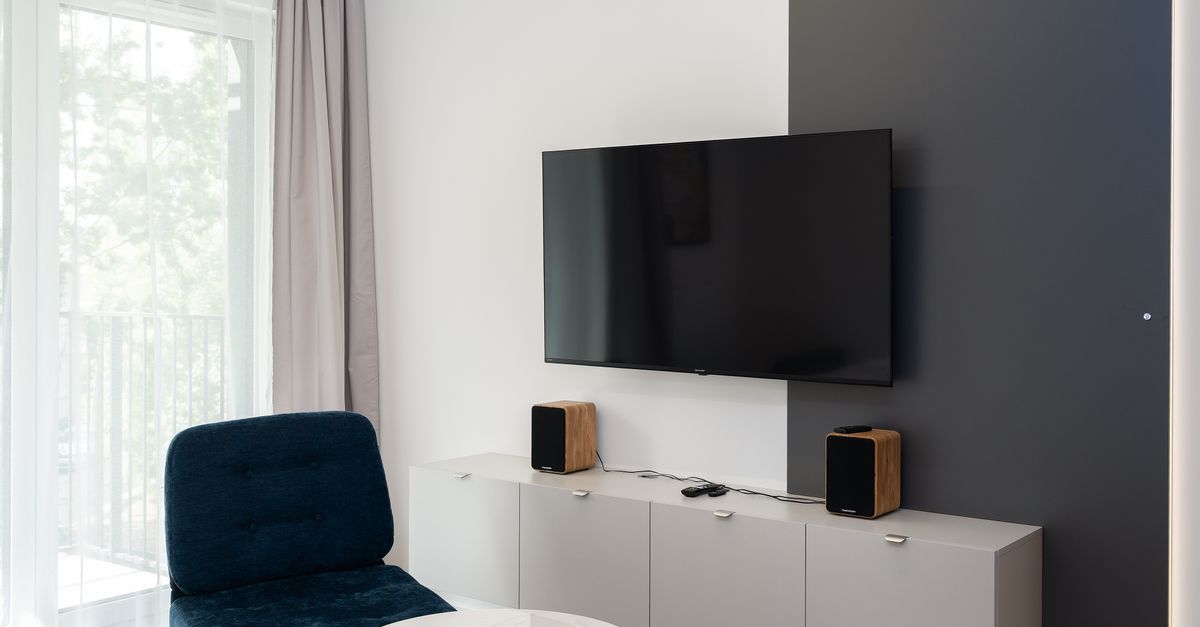 Nowoczesny telewizor w salonie