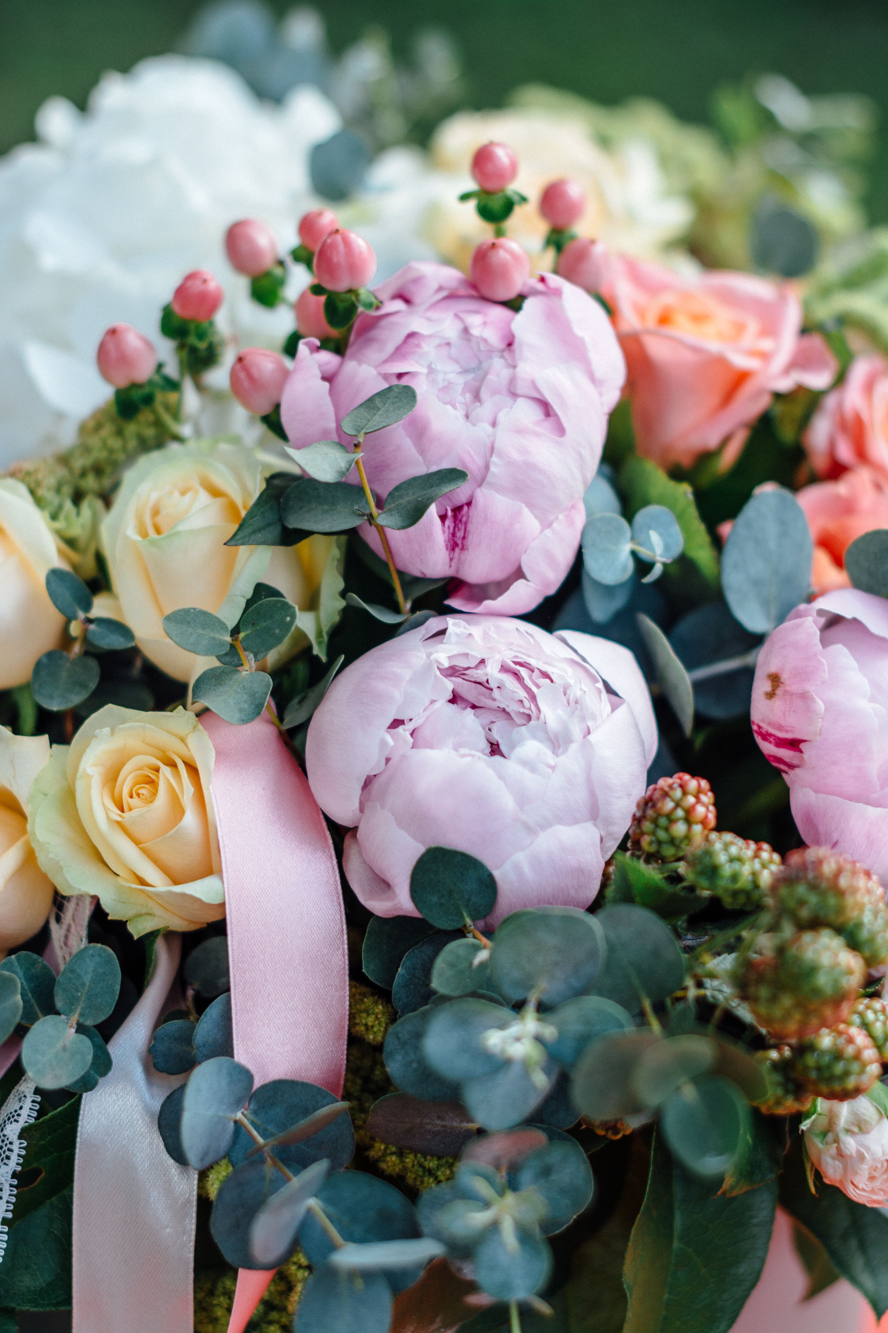 Pink and White Roses Bouquet · Free Stock Photo