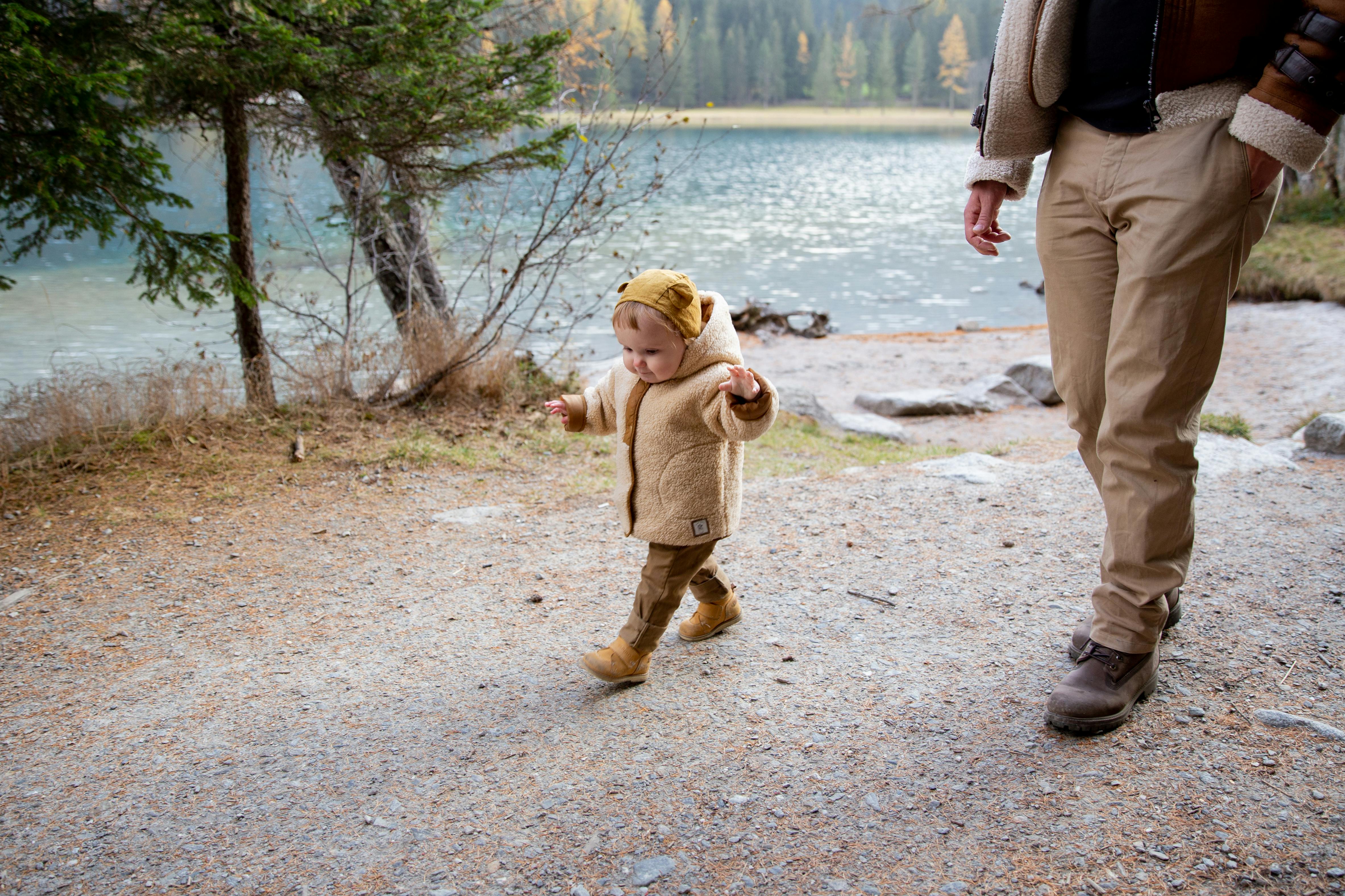 photo of baby wearing jacket