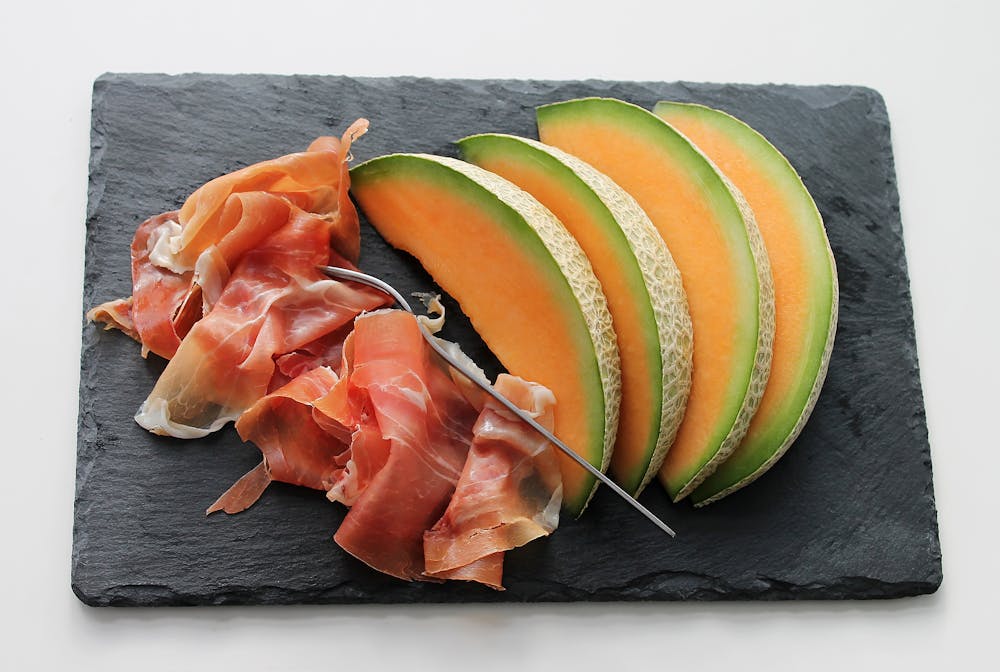 Iberico Ham and Melon Skewers