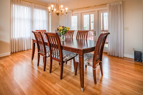 Free Photo Of Wooden Dining Table Stock Photo