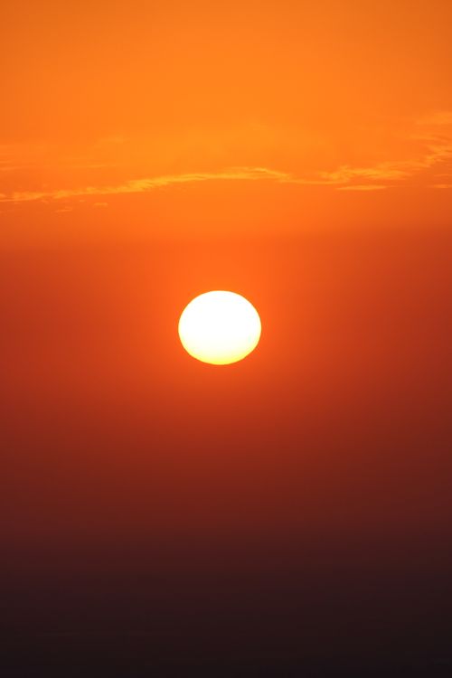 Free Stunning sunset in Béni Mellal, Morocco, capturing vibrant orange hues and serene atmosphere. Stock Photo