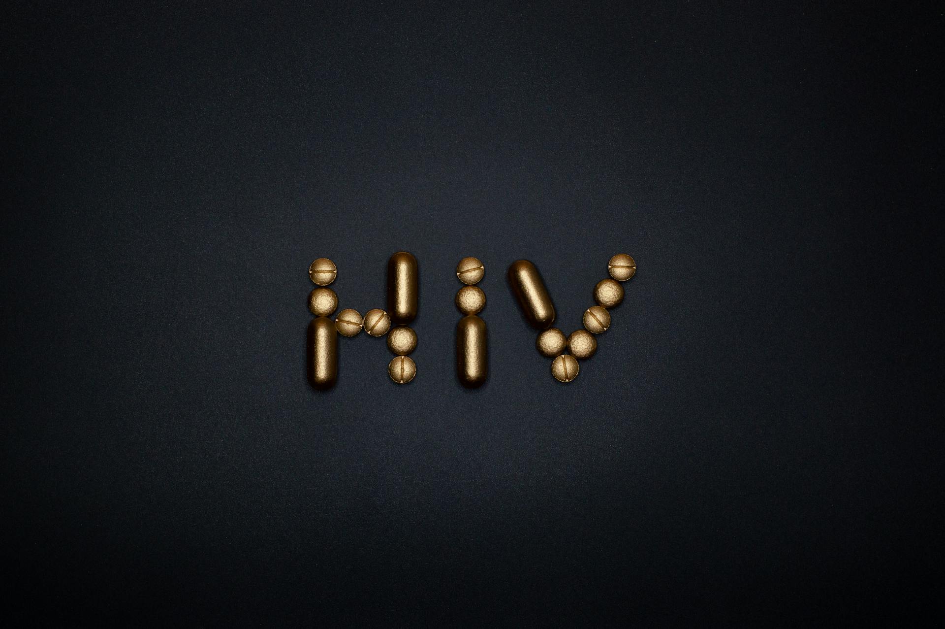 Pills on Blue Background