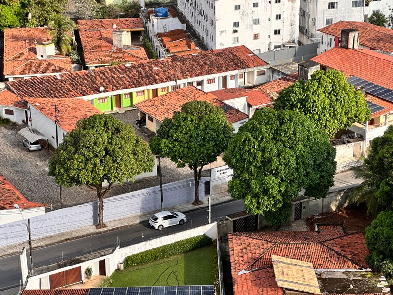 Rua residencial no bairro Nova Guará em Guaratinguetá