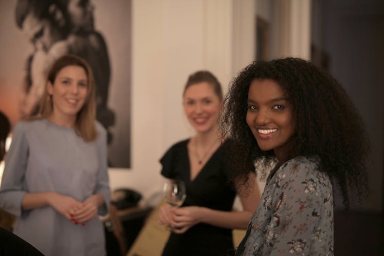 Three Women Smiling