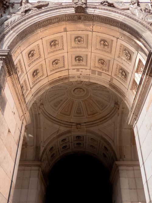 Free Elegant architectural details of an archway ceiling in Dresden, Germany. Stock Photo