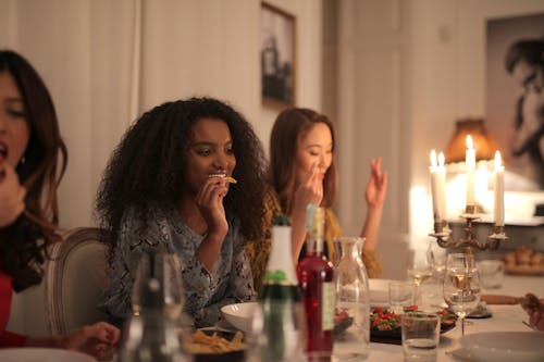 Women Having Dinner