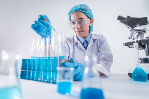 Scientist Working in Laboratory