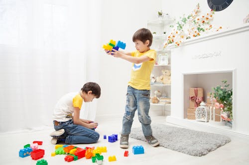 Free Boys Playing With Toys Stock Photo