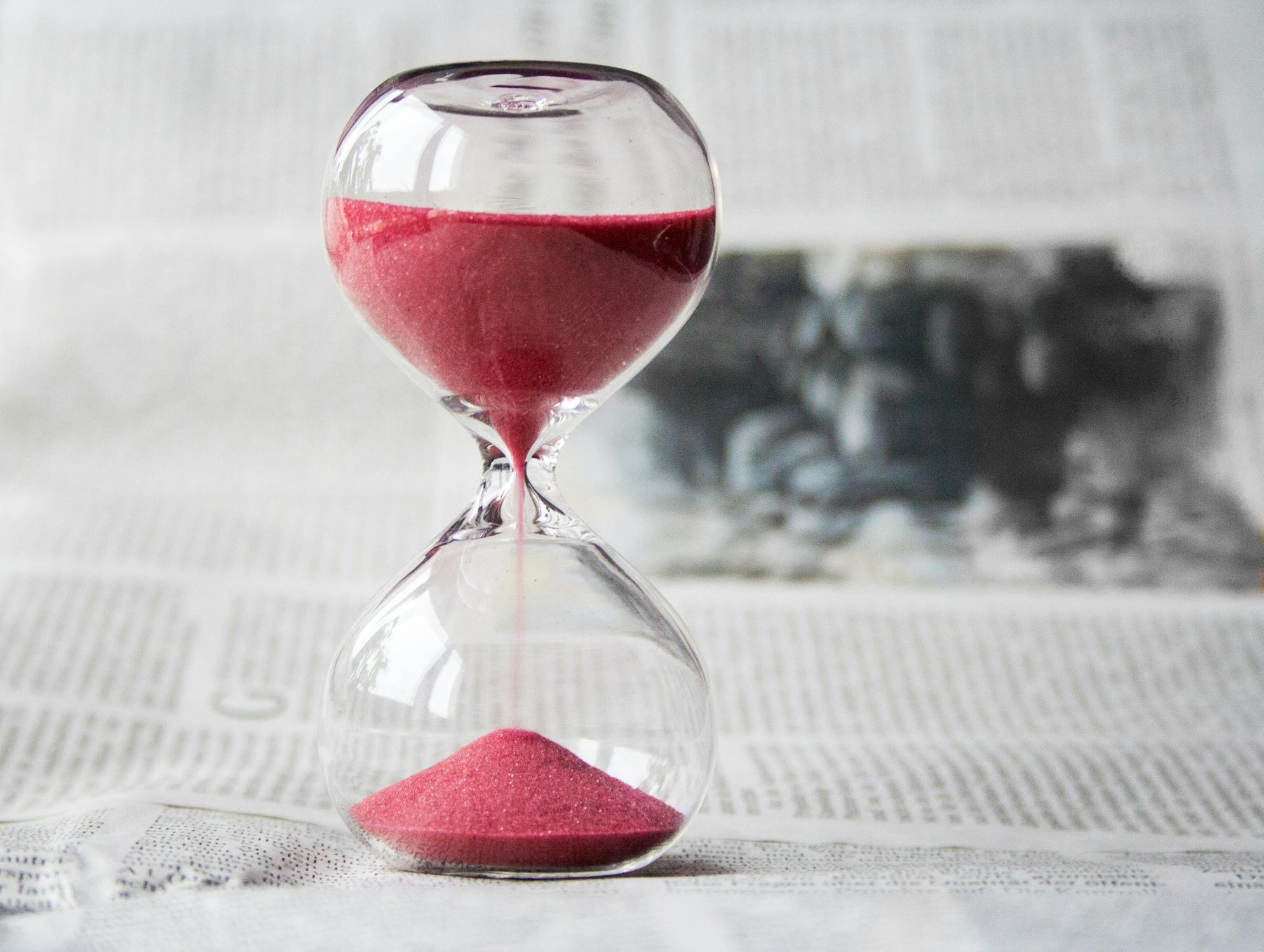 An hourglass - because time is an important factor when buying your first home in Miami.