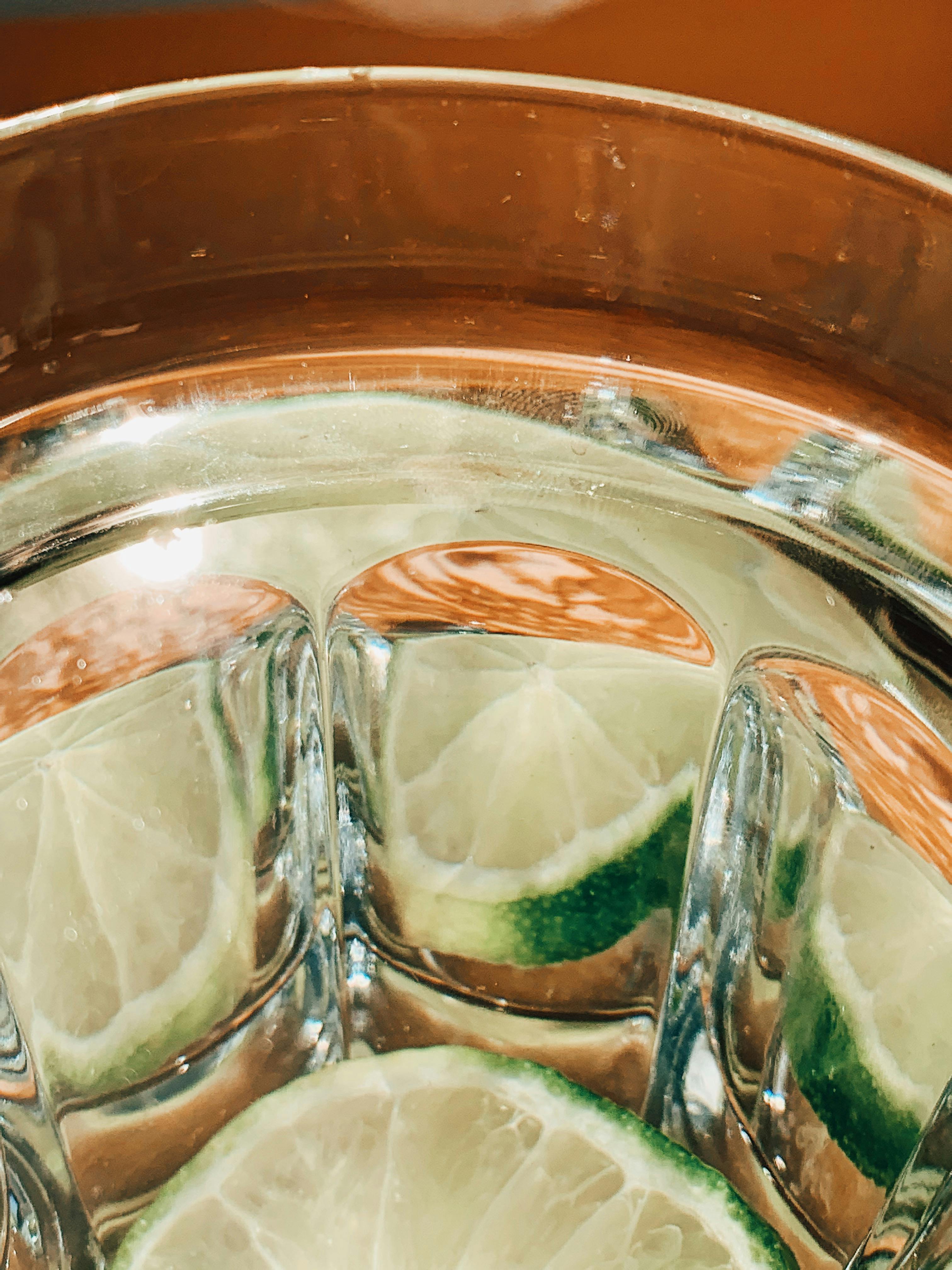 Slice Of Lime In Water · Free Stock Photo