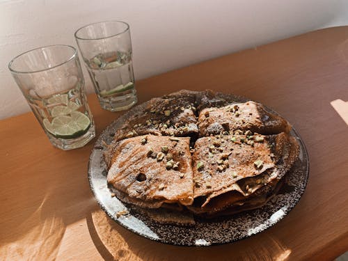 Brown Bread on Brown Wooden Round Plate