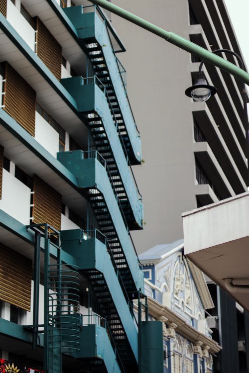Free Vertical view of modern and historic buildings in San José, Costa Rica, showcasing diverse urban architecture. Stock Photo