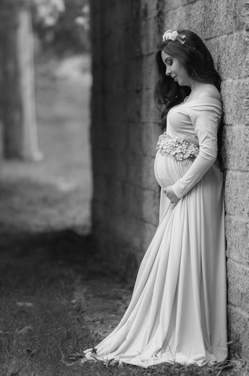 Безкоштовне стокове фото на тему «біла сукня, вагітна, весілля» стокове фото
