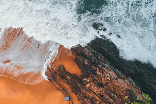 Aerial Shot Of Body Of Water