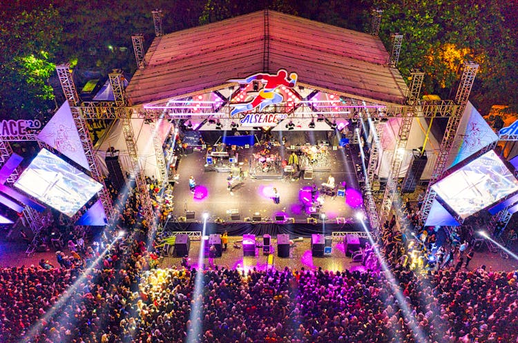 Aerial Shot Of A Concert