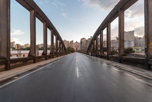 Free Viaduto Santa Teresa in Belo Horizonte showcasing urban architecture under a clear sky. Stock Photo