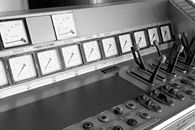 White and Gray Control Panel