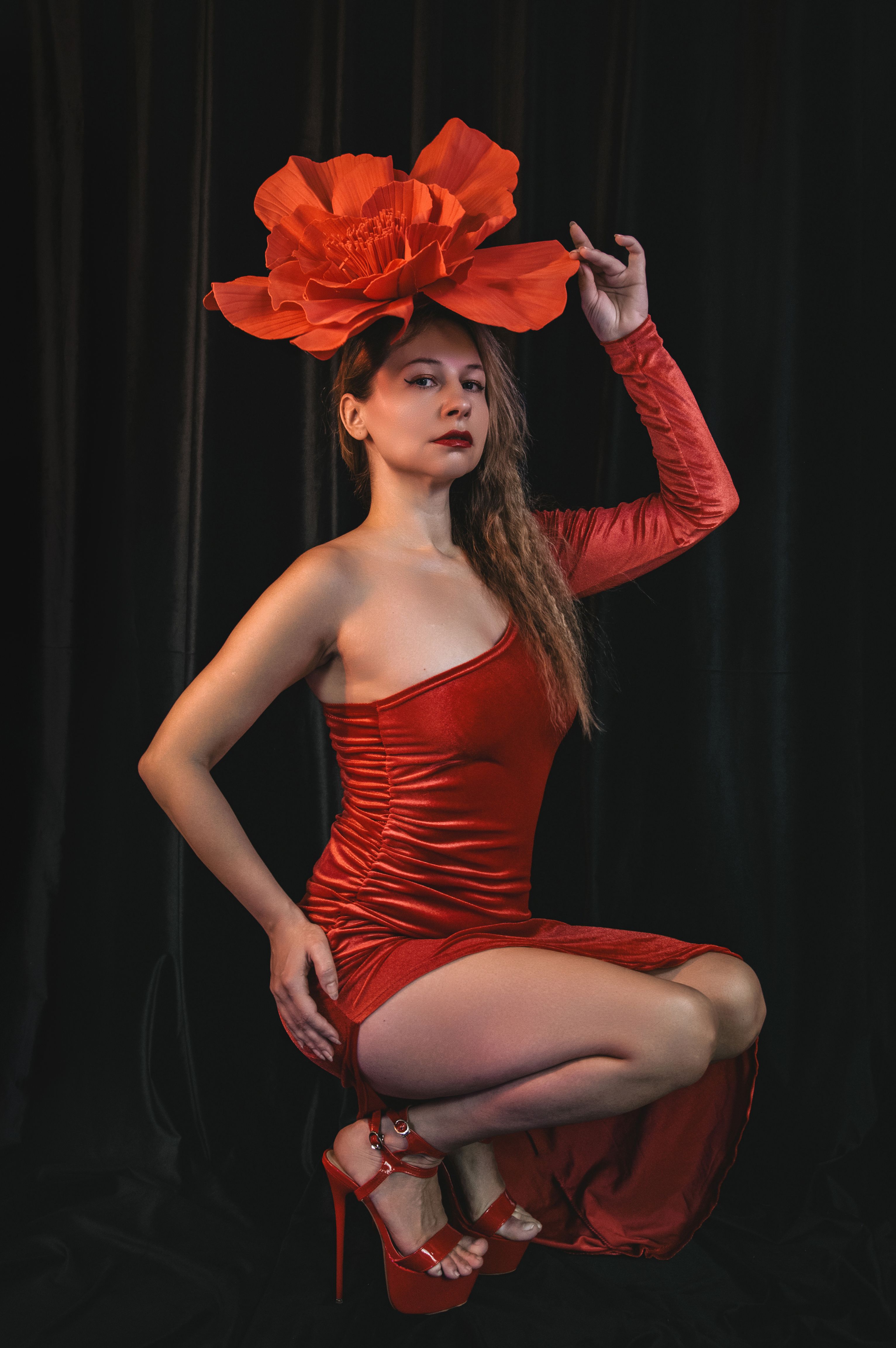 Vestido Floral Vermelho