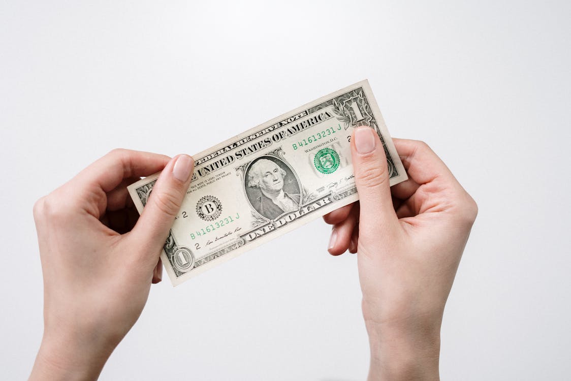 Free 1 Us Dollar Bill Stock Photo