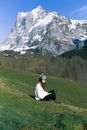 Woman Wearing Face Mask on Mountain