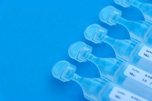 Free Clear Plastic Ampoules Stock Photo