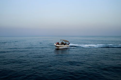 Free stock photo of beauty, blue, boat Stock Photo