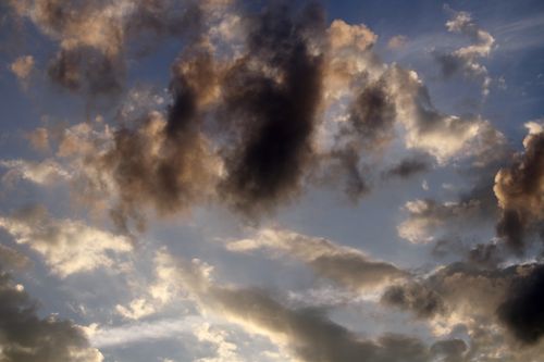 Free Stunning sunset sky with dramatic clouds captured in Paraná, Brazil. Stock Photo