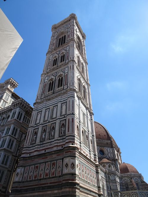 Free Stunning capture of Giotto's Campanile in Florence on a clear summer day. Stock Photo